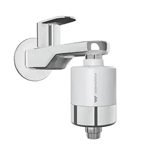 WaterScience CLEO Hard Water Softener for Tap and Shower | Shower Filter for Bathroom | Hard Water Filter for Tap | for Borewell/Tanker Water - CLEO-SFU-423