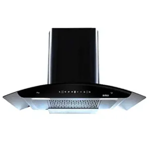 Elica 90cm 1600 m3/hr Filterless Autoclean Kitchen Chimney with 15 Years Warranty | WD TFL HAC 90 MS NERO | Black | Touch + Motion Sensor Control | Free Installation Kit