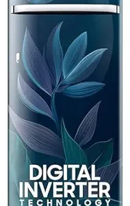 Samsung 215 L, 5 Star, Digital Inverter, Direct-Cool Single Door Refrigerator (RR23D2H359U/HL, Paradise Bloom Blue, Base Stand Drawer)