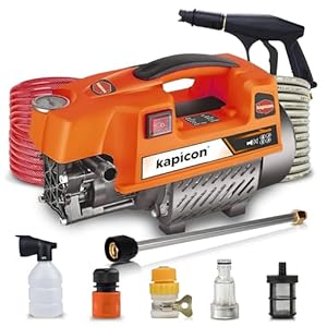 KAPICON KP-10 High Pressure Car Washer, 220 Bar, 2400 KW, 10 L/M Water Flow Rate Portable for Car, Bike and Car Washer High Pressure Pump for Home Use Cleaning.