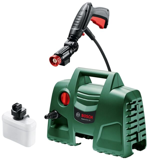 BOSCH Easy Aquatak 100 | 1100-watt Motor | Max Pressure- 100 Bar | High Pressure Washer with Double Filtration | 360° Gun, Self-Priming | Flow Rates up to 270 l/h | 3.1 Kg
