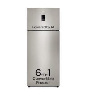 Godrej 472 L 2 Star With AI Tech, 2+1 Years Additional Warranty, 95%+ Food Surface Disinfection Inverter Frost Free Double Door Regalis Refrigerator (RF EON 474B RCI CH GD, Champagne Gold)