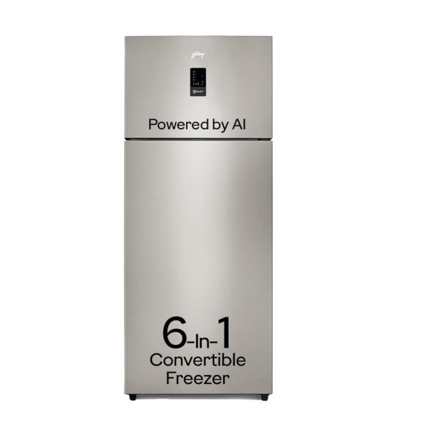 Godrej 472 L 2 Star With AI Tech, 2+1 Years Additional Warranty, 95%+ Food Surface Disinfection Inverter Frost Free Double Door Regalis Refrigerator (RF EON 474B RCI CH GD, Champagne Gold)