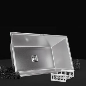Lorazzo Lustr™ Kitchen Sink (SILVER) – 30X18 inches | Stainless Steel Sink for Kitchen | Sink for Kitchen Basin | with SS-304 Coupling, Waste Pipe & Basket | 10-Years Lorazzo Limited Warranty