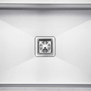 ARQUIN 30"x18"10" Kitchen Sink Handmade MATT Finish Single Bowl 304 Grade Stainless Steel Kitchen Sink/Basin For Kitchen With Square Drainer and SS Fruit Basket.